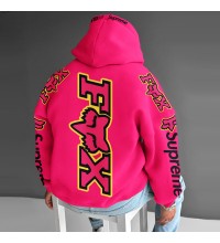 Men's and women's fleece hooded sweatshirts HF0607-02-04