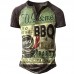 Men's Casual Short Sleeve Graphic T-Shirt  HE1603-03-01