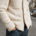 Men's Classic Solid Color Stand Collar Button Cardigan MTA1450J5U