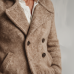 Men's Classic Retro Tough Style Double-breasted Lapel Knitted Cardigan MTA1034J7K