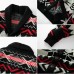 Men's Vintage Christmas Jacquard Lapel Single Breasted Knit Cardigan 66875790M
